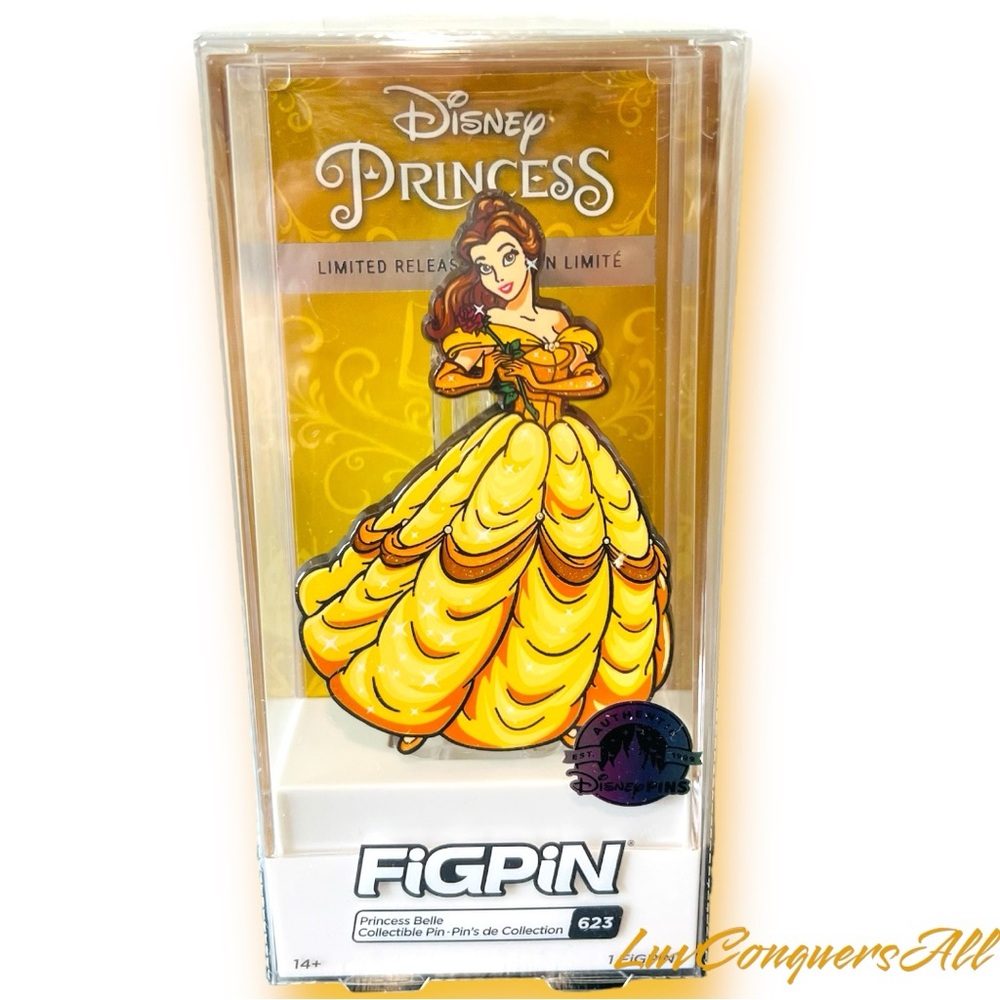 Disney Figpin Princess Belle #623 Limited Release Pin Beauty & The Beast